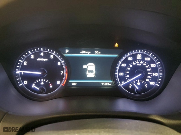 2018 Genesis G80 3.8L with VIN KMHGN4JE7JU232778, listed as a Copart auction lot 77440294 with 71,623 mi miles and Non Repairable. Bid and sale history available at carsss.com. Image 9.