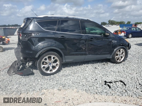 2014 Ford Escape Titanium with VIN 1FMCU0JX7EUA66831, listed as a Copart auction lot 51574815 with 204,150 mi miles and Salvage Title. Bid and sale history available at carsss.com. Image 3.