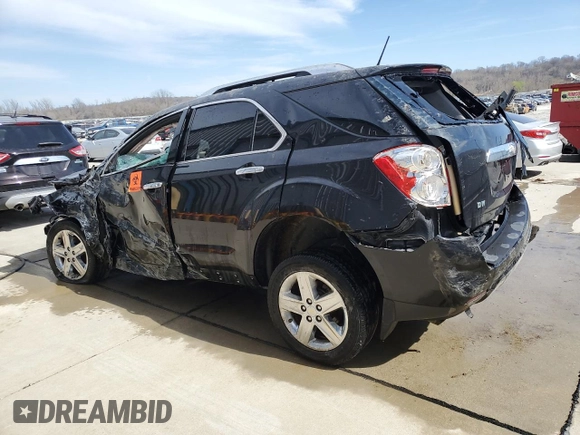 2014 Chevrolet Equinox LTZ with VIN 2GNALDEKXE6154556, listed as a Copart auction lot 49413995 with 107,514 mi miles and Non Repairable. Bid and sale history available at carsss.com. Image 2.