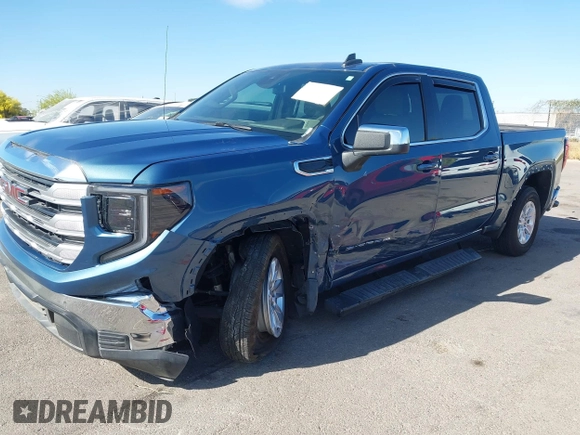 2024 GMC Sierra 1500 with VIN 1GTPHBEK1RZ191014, listed as a IAAI auction lot 41989521 with 8,277 mi miles and . Bid and sale history available at DreamBid. Image 2.