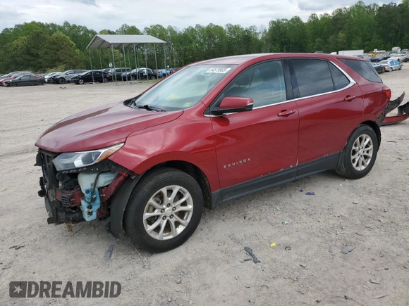 2018 Chevrolet Equinox LT with VIN 3GNAXJEV7JS648642, listed as a Copart auction lot 54579905 with 248,927 mi miles and Salvage Title. Bid and sale history available at carsss.com. Image 1.