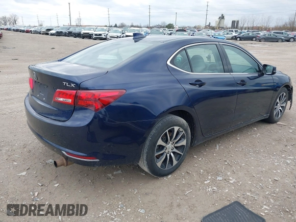 2017 Acura TLX w/Technology Pkg with VIN 19UUB1F51HA003548, listed as a IAAI auction lot 41843968 with 72,902 mi miles. Bid and sale history available at carsss.com. Image 4.