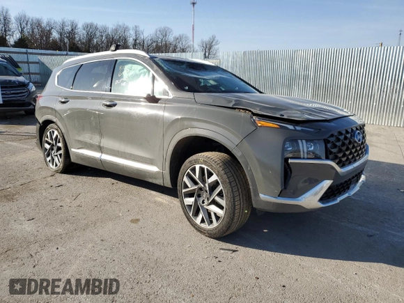 2021 Hyundai Santa Fe Calligraphy z VIN 5NMS5DAL8MH368524, wystawiony jako Copart lot #46865765 z przebiegiem 39 027 mil mil oraz Szkoda całkowita • Salvage title. Historia ofert i sprzedaży dostępna na DreamBid. Obrazek 4.