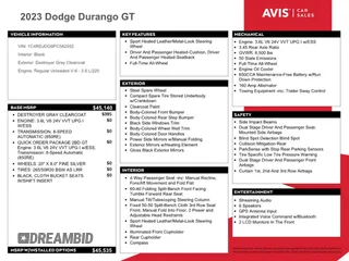 2023 Dodge Durango GT with VIN 1C4RDJDG8PC582592, listed as a Copart auction lot 54222085 with 23,875 mi miles and Non Repairable. Bid and sale history available at carsss.com. Image 13.