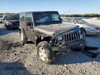 2017 Jeep Wrangler Willys Wheeler with VIN 1C4AJWAG6HL521623, listed as a Copart auction lot 61373722 with Not Provided miles and Salvage Title. Bid and sale history available at DreamBid. Image 1.