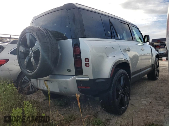 2023 Land Rover Defender SE with VIN SALEP7EU6P2141359, listed as a Copart auction lot 73926614 with Not provided miles and Salvage title. Bid and sale history available at DreamBid. Image 3.
