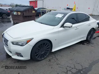 2014 Infiniti Q50 Premium z VIN JN1BV7AP8EM671403, wystawiony jako IAAI lot #41837716 z przebiegiem 115 058 mil mil oraz . Historia ofert i sprzedaży dostępna na DreamBid. Obrazek 2.