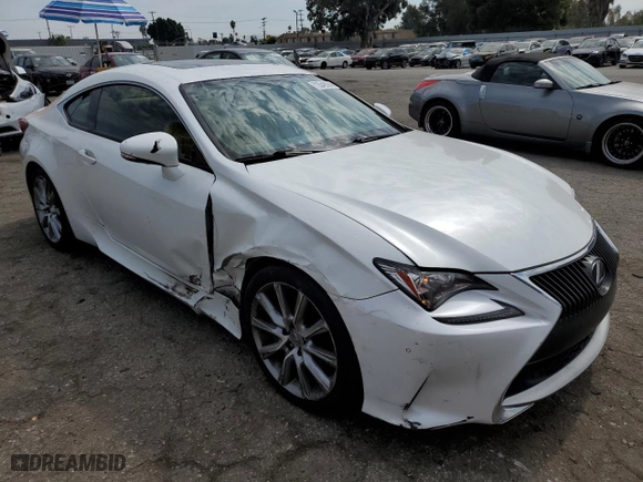2015 Lexus RC 350 with VIN JTHHE5BC8F5000430, listed as a Copart auction lot 73548564 with 209,510 mi miles and Salvage Title. Bid and sale history available at carsss.com. Image 4.