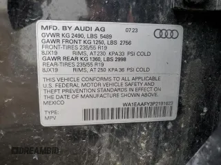 2023 Audi Q5 S line Premium Plus z VIN WA1EAAFY3P2191623, wystawiony jako Copart lot #53108505 z przebiegiem 20 154 mil mil oraz Szkoda całkowita • Salvage title. Historia ofert i sprzedaży dostępna na DreamBid. Obrazek 13.
