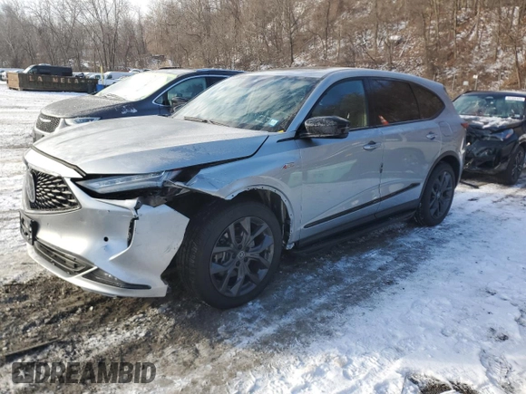 2024 Acura MDX w/A-Spec Package with VIN 5J8YE1H02RL000044, listed as a Copart auction lot 84683394 with 11,038 mi miles and Salvage Title. Bid and sale history available at carsss.com. Image 1.