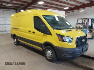 2023 Ford Transit Cargo with VIN 1FTBR2C88PKB17299, listed as a IAAI auction lot 41951132 with 19,461 mi miles and . Bid and sale history available at carsss.com. Image 1.