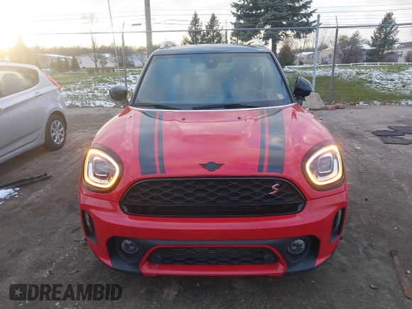 2022 MINI Countryman Cooper S with VIN WMZ83BR09N3N51641, listed as a IAAI auction lot 41003895 with 20,720 mi miles and . Bid and sale history available at DreamBid. Image 12.