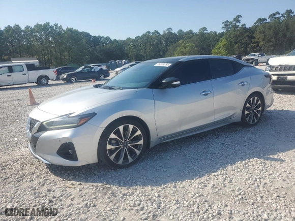 2023 Nissan Maxima Platinum with VIN 1N4AA6FV7PC502476, listed as a Copart auction lot 75319754 with 44,879 mi miles and Salvage Title. Bid and sale history available at carsss.com. Image 1.