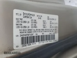 2006 Chrysler Town & Country LWB LX with VIN 2A4GP44R76R716347, listed as a Copart auction lot 87476564 with 79,695 mi miles and Salvage Title. Bid and sale history available at carsss.com. Image 14.
