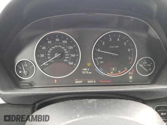2013 BMW 3 Series 328i xDrive with VIN WBA3B3G5XDNR80272, listed as a Copart auction lot 50423105 with 89,207 mi miles and Salvage Title. Bid and sale history available at carsss.com. Image 9.