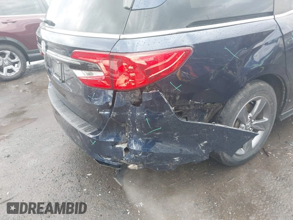 2021 Honda Odyssey EX with VIN 5FNRL6H55MB018776, listed as a IAAI auction lot 41485453 with 53,766 mi miles and . Bid and sale history available at DreamBid. Image 6.
