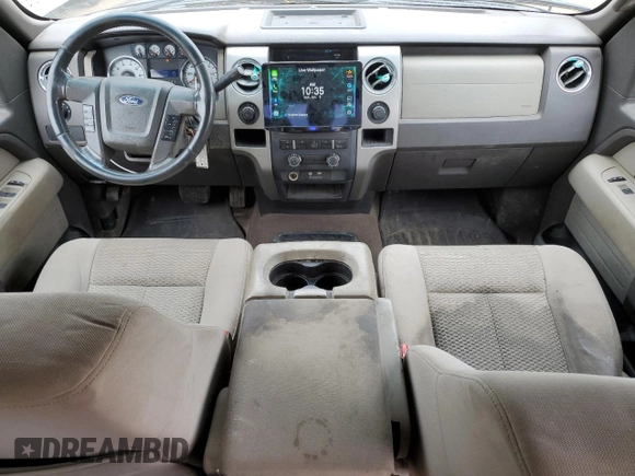 2010 Ford F-150 XL with VIN 1FTEW1E84AFD14774, listed as a Copart auction lot 60530435 with 150,299 mi miles and Salvage title. Bid and sale history available at DreamBid. Image 8.