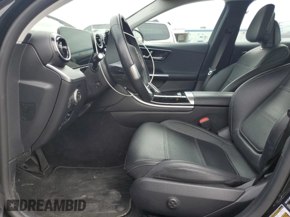 2023 Mercedes-Benz C 300 with VIN W1KAF4GB9PR093775, listed as a Copart auction lot 54954735 with 28,495 mi miles and Salvage title. Bid and sale history available at DreamBid. Image 7.