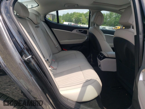 2021 Genesis G70 2.0T with VIN KMTG34LA0MU079767, listed as a Copart auction lot 59688405 with 51,115 mi miles and Salvage title. Bid and sale history available at DreamBid. Image 10.