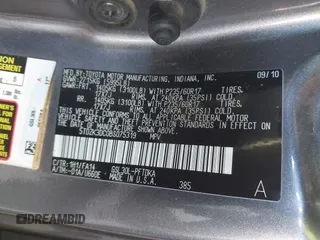 2011 Toyota Sienna with VIN 5TDZK3DC0BS075319, listed as a IAAI auction lot 41458855 with 211,583 mi miles. Bid and sale history available at carsss.com. Image 9.