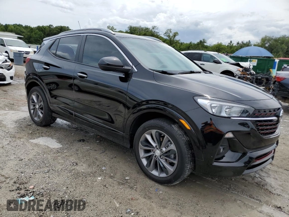 2021 Buick Encore GX Select with VIN KL4MMDS26MB170752, listed as a Copart auction lot 58847145 with 26,631 mi miles and Salvage title. Bid and sale history available at DreamBid. Image 4.
