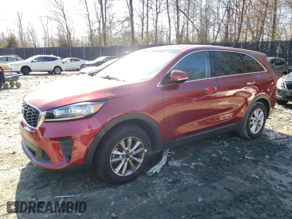 2020 Kia Sorento LX with VIN 5XYPG4A55LG615430, listed as a Copart auction lot 84684434 with 89,096 mi miles and Salvage Title. Bid and sale history available at DreamBid. Image 1.