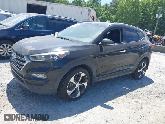 2016 Hyundai Tucson Limited with VIN KM8J33A2XGU195973, listed as a IAAI auction lot 42198560 with 111,181 mi miles. Bid and sale history available at carsss.com. Image 18.