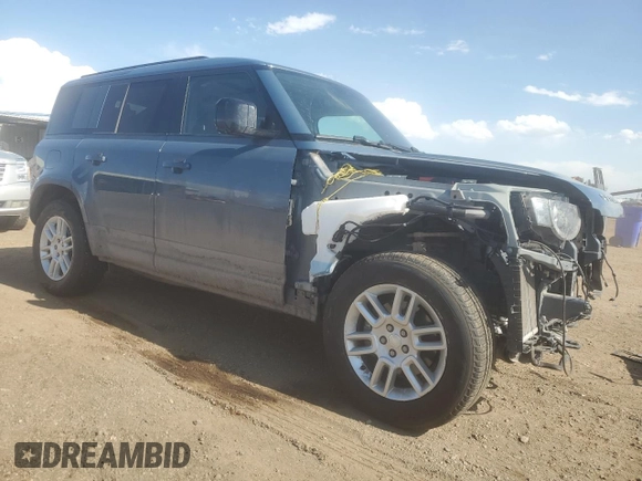 2025 Land Rover Defender S with VIN SALEJ7EXXS2358756, listed as a Copart auction lot 58084165 with 10,919 mi miles and Salvage title. Bid and sale history available at DreamBid. Image 4.