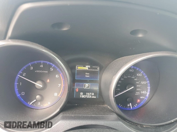 2016 Subaru Legacy 2.5i Premium with VIN 4S3BNAC69G3051781, listed as a Copart auction lot 54973565 with 190,723 mi miles and Clean Title. Bid and sale history available at carsss.com. Image 9.