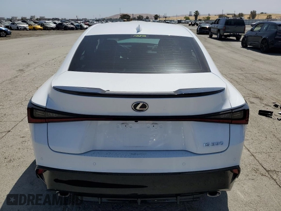2024 Lexus IS 350 F Sport with VIN JTHGZ1B24R5075808, listed as a Copart auction lot 56890975 with 8,781 mi miles and Salvage title. Bid and sale history available at DreamBid. Image 6.