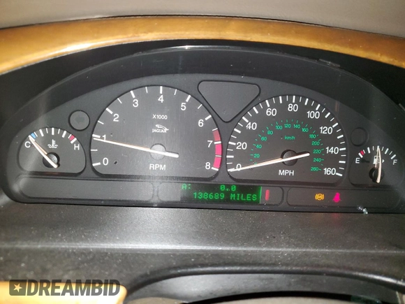 2001 Jaguar S-Type with VIN SAJDA01P91GM01096, listed as a Copart auction lot 72579364 with 138,689 mi miles and Salvage Title. Bid and sale history available at DreamBid. Image 9.