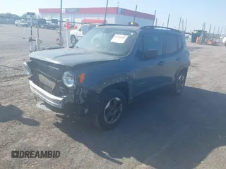 2017 Jeep Renegade Sport with VIN ZACCJBAB5HPF77358, listed as a IAAI auction lot 41988784 with 99,331 mi miles and . Bid and sale history available at carsss.com. Image 19.