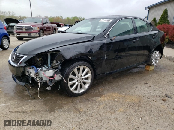 2010 Lexus IS 250 with VIN JTHCF5C2XA5036481, listed as a Copart auction lot 53148885 with 168,307 mi miles and Non repairable. Bid and sale history available at DreamBid. Image 1.