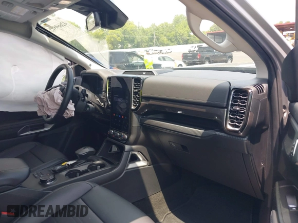 2024 Ford Ranger Lariat with VIN 1FTER4KH8RLE29047, listed as a IAAI auction lot 42669512 with 14,525 mi miles and . Bid and sale history available at DreamBid. Image 5.