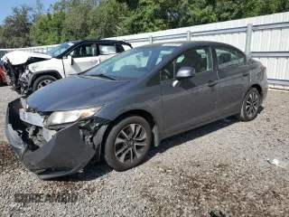2013 Honda Civic EX with VIN 19XFB2F80DE034305, listed as a Copart auction lot 55426315 with 198,911 mi miles and Clean Title. Bid and sale history available at DreamBid. Image 1.