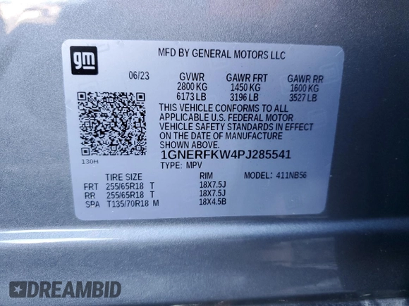 2023 Chevrolet Traverse LS with VIN 1GNERFKW4PJ285541, listed as a Copart auction lot 49305425 with 33,761 mi miles and Clean Title. Bid and sale history available at DreamBid. Image 13.