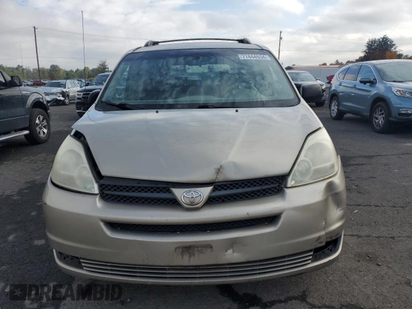 2004 Toyota Sienna CE with VIN 5TDZA23CX4S018644, listed as a Copart auction lot 77444934 with 201,983 mi miles and Salvage Title. Bid and sale history available at DreamBid. Image 5.