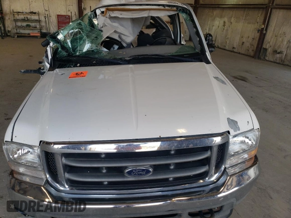 2002 Ford F-250 XL with VIN 1FTNW20F42EA99285, listed as a Copart auction lot 62635614 with Not Provided miles and Salvage Title. Bid and sale history available at DreamBid. Image 11.