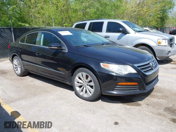 2012 Volkswagen CC Sport PZEV with VIN WVWMP7ANXCE507124, listed as a IAAI auction lot 42105616 with 128,873 mi miles. Bid and sale history available at carsss.com. Image 1.