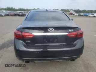 2023 Infiniti Q50 Luxe z VIN JN1EV7BR9PM540514, wystawiony jako Copart lot #60276265 z przebiegiem 19 824 mil mil oraz Szkoda całkowita • Salvage title. Historia ofert i sprzedaży dostępna na DreamBid. Obrazek 6.