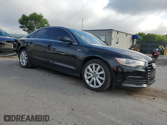 2013 Audi A6 Premium Plus with VIN WAUGGAFC4DN020341, listed as a Copart auction lot 62953025 with 170,124 mi miles and Salvage title. Bid and sale history available at DreamBid. Image 4.