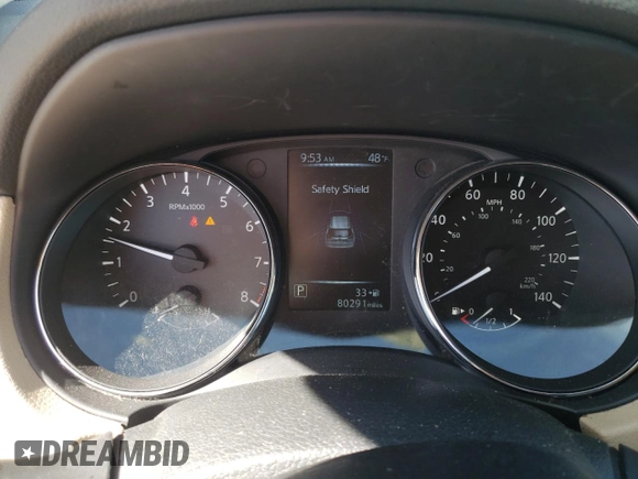 2017 Nissan Rogue SV with VIN 5N1AT2MT1HC844145, listed as a Copart auction lot 49464715 with 80,291 mi miles and Salvage Title. Bid and sale history available at carsss.com. Image 9.