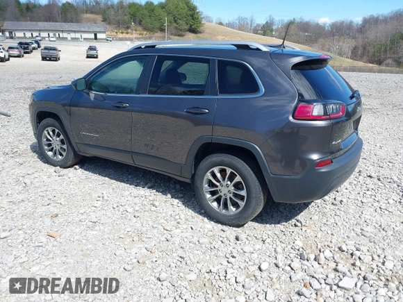 2019 Jeep Cherokee Latitude Plus with VIN 1C4PJMLB0KD191740, listed as a IAAI auction lot 41585682 with 91,755 mi miles. Bid and sale history available at carsss.com. Image 3.