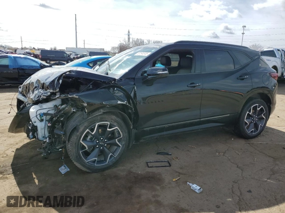 2021 Chevrolet Blazer RS z VIN 3GNKBKRS9MS528936, wystawiony jako Copart lot #50494905 z przebiegiem 31 006 mil mil oraz Szkoda całkowita • Salvage title. Historia ofert i sprzedaży dostępna na DreamBid. Obrazek 1.