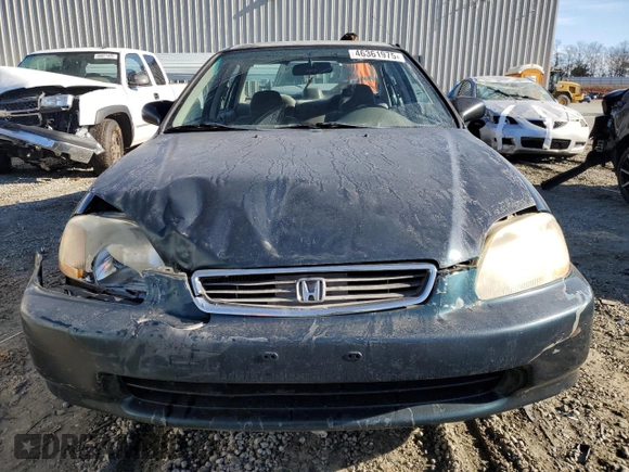 1997 Honda Civic LX with VIN 1HGEJ6676VL022053, listed as a Copart auction lot 46361975 with 270,018 mi miles and Salvage Title. Bid and sale history available at carsss.com. Image 5.