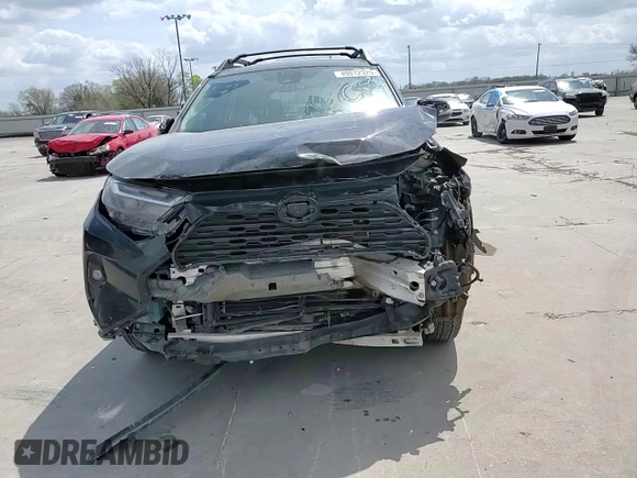 2024 Toyota RAV4 Hybrid LE with VIN 2T3UWRFV7RW200440, listed as a Copart auction lot 55034115 with 56,754 mi miles and Salvage title. Bid and sale history available at DreamBid. Image 12.