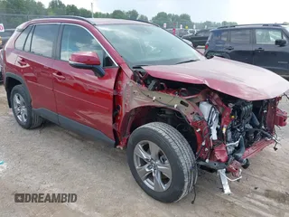 2024 Toyota RAV4 XLE with VIN 2T3P1RFV0RW417629, listed as a IAAI auction lot 42635382 with 4,192 mi miles and . Bid and sale history available at DreamBid. Image 1.