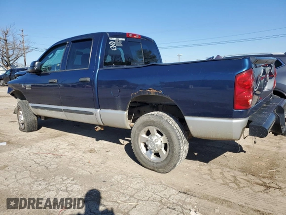 2007 Dodge Ram 2500 SLT with VIN 1D7KS28C57J543352, listed as a Copart auction lot 44964395 with 276,528 mi miles and Salvage Title. Bid and sale history available at carsss.com. Image 2.