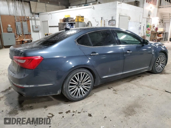 2014 Kia Cadenza Premium with VIN KNALN4D70E5124466, listed as a Copart auction lot 82614644 with 175,296 mi miles and Salvage Title. Bid and sale history available at carsss.com. Image 3.