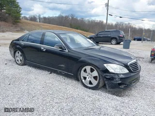 2007 Mercedes-Benz S-Class 5.5L V8 with VIN WDDNG86X57A138339, listed as a IAAI auction lot 41625666 with 192,512 mi miles. Bid and sale history available at carsss.com. Image 1.